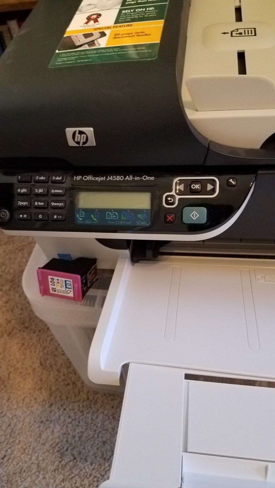 HP OfficeJet j4580 All-In-One Inkjet Printer | eBay
