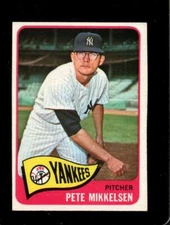 1965 TOPPS #177 PETE MIKKELSEN VGEX YANKEES *X73129