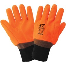 Frog Wear Cold Protection High Visibility Foam Insulated PVC Gloves Safety NEW