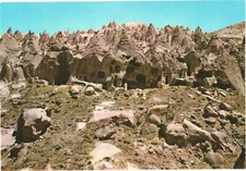 Beautiful Fairy Chimneys, Zelve Open Air Museum, Avanos, Turkey Postcard
