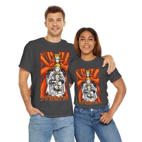 Naruto Shirt Uzumaki Anime Unisex Tee T-Shirt alle Größen Unisex Soft Ninja - Bild 52 von 80
