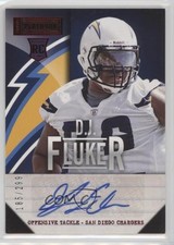 2013 Panini Playbook Signatures Red 185/299 DJ Fluker #134 Auto 0v1