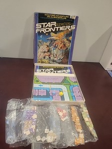 1980 TSR STAR FRONTIERS Boxed Set RPG Complete Books Maps Counters Dice