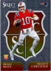 2024 Panini Select - Select Certified Rookies Drake Maye #3 Rookie