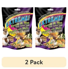 (2 pack) Extreme! Small Animal Treats, Fruit and Nut 6 oz