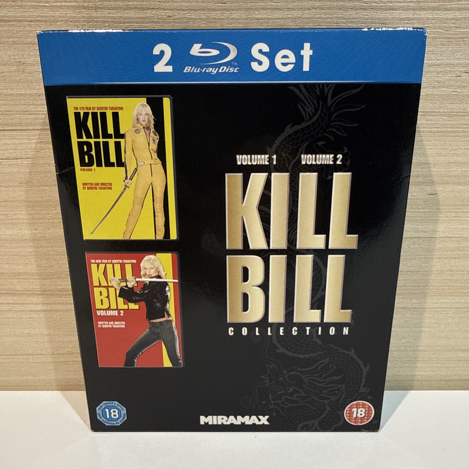 Kill Bill Collection : Volumes 1 and 2 - Region B Bluray - UK Release