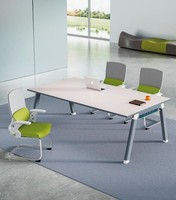 Grauer Besprechungstisch Designer BüRotisch Arbeitszimmer Luxus MöBel