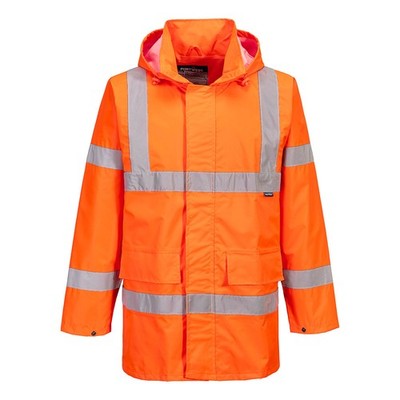 Portwest S160ORRM Hi-Vis Regen Verkehrsjacke Lite