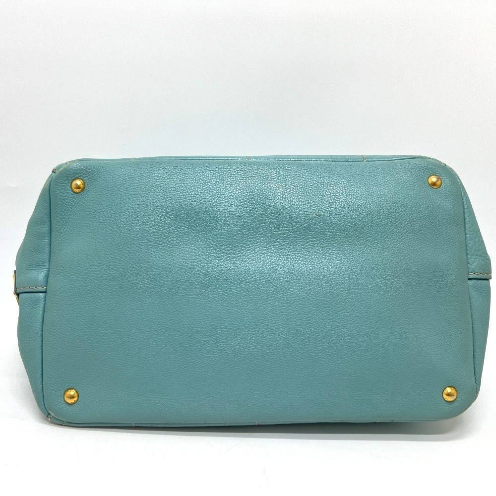 PRADA BN1872 Logo Canapa Bag Handbag Large Capacity Tote Bag Blue Ladies Used fr thumbnail 5
