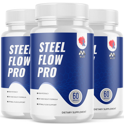 (3 Pack) Steel Flow Pro Advanced Male Health Support Formula SteelFlow 180 Caps