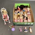 VTG Lot Of 14 Mattel Kelly Dolls Barbie’s Little Sister 2 Babies 70s & Stroller