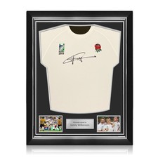 Jonny Wilkinson Signed Commemorative '03 England Rugby Shirt. Superior Frame