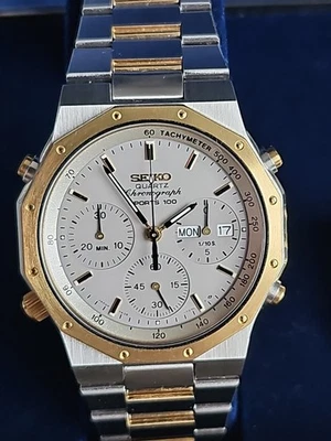Seiko 7A38-7020 NOS Royal Oak Quartz Chronograph Japan 1983 Excellent condition - Bild 1 von 4