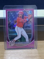 2025 Bowman Chrome CJ Abrams Fuchsia #/299 Washington Nationals