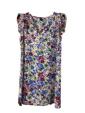 SHEIN Curve Floral Print Above-the-Knee Dress Women’s 6/M Ruffle Sleeve