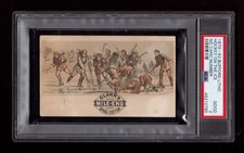 PSA 2 BUFFORD HOCKEY 1879 Victorian Trade Card Clark's FIRST HOCKEY CARD