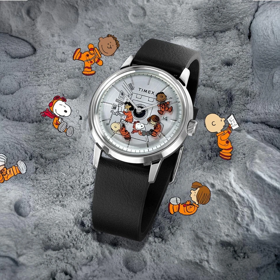 Timex Peanuts Gang Snoopy Space Marlin Automatic Limited Edition Watch TW2W87200 - image 2 of 4