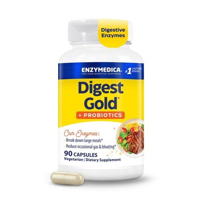 Enzymedica Digest Gold + Probiotics - Digestive Enzyme Supplement for Women &...