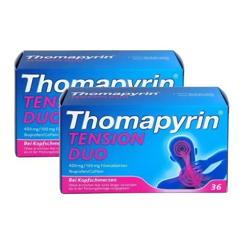 A. NATTERMANN & CIE GMBH Thomapyrin Tension Duo 400 Mg/100 mg Filmtabletten (2x36 St) 2 St