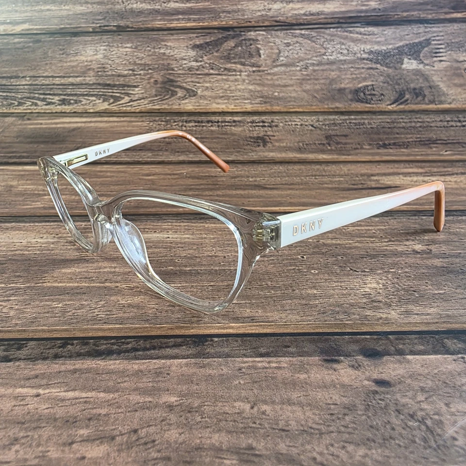 DKNY Eyeglasses DK5011 280 Womens Clear Ivory Brown Square Optical Frame 52mm - Image 3 of 4