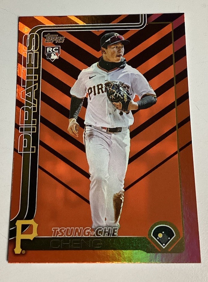 2025 Topps Update TSUNG-CHE CHENG Holiday Parallel Rookie Card RC US72 Pirates