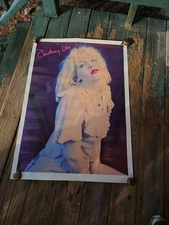 Vintage 90s Courtney Love Hole Band Poster Album Promo 35 X 25 Inches Used