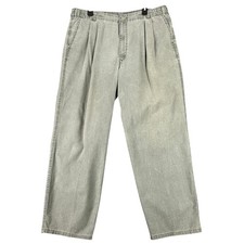 Vintage 90s Dockers Levis Pleated Chino Pants Mens 38x30 Relaxed Fit USA made