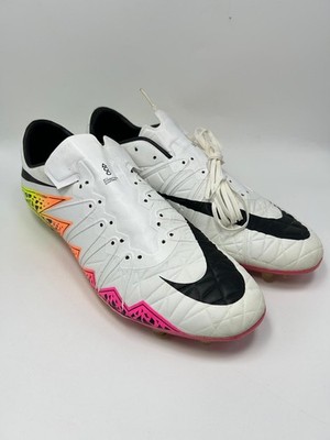Nike Hypervenom Phinish FG White Orange Pink Soccer Cleats Men`s