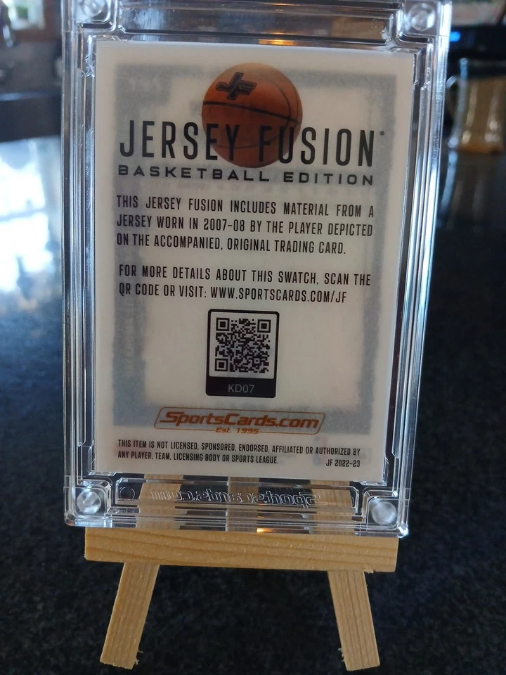 2008-09 Fleer 凯文·杜兰特 #195 球衣融合 — 第 2/2 张图片