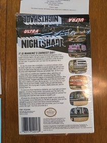 Nightshade Nintendo NES. Cib Poster Inserts. Works. Great Shape.