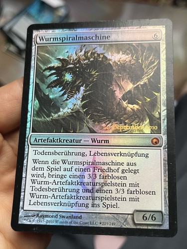 German Foil • Wurmcoil Engine • *Wurmspiralmaschine* • Promo • Mtg (1990) - Picture 4 of 8
