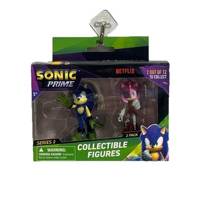 Sonic Prime Series 2 Sonic & Rusty Rose Collectible Figures 2 Pack NEW IN BOX
