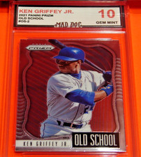 KEN GRIFFEY JR****2021 PRIZM**SCHOOL---GEM Mint 10***MARINERS***MAD Dog Graded