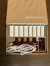 VINTAGE VTG 1970 s Clairol Set-A-Way Travel Hairsetter Hot Rollers Tested