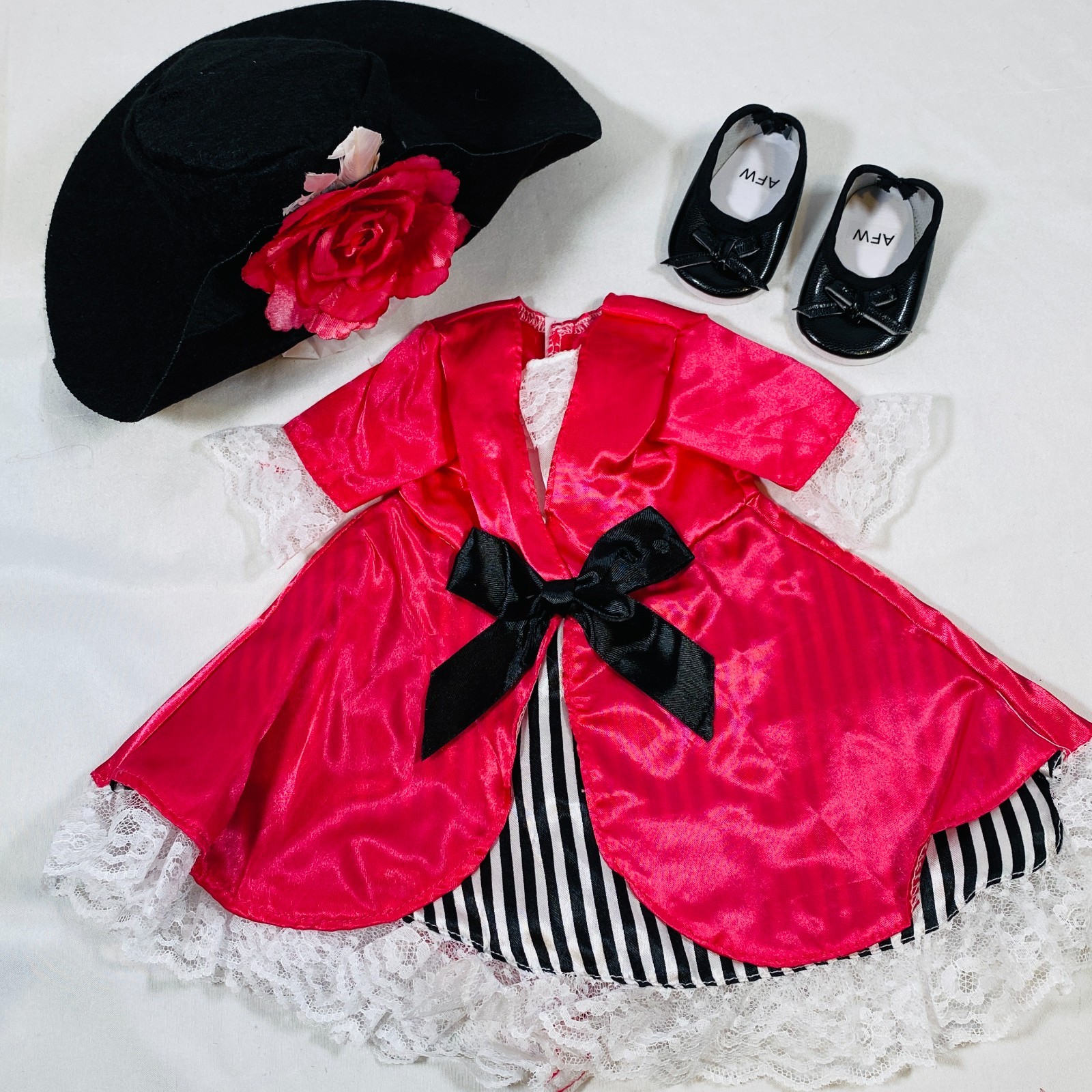 Pink Pirate Buccaneer Dress Halloween Costume Outfit for 18