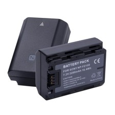 2-Pack NP-FZ100 Battery replacement Compatible for Sony Alpha A1, A9 II, A7R ...