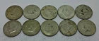 (Lot 21) 1965-69 40% Silver Kennedy Half Dollar Lot Of 10 Halves