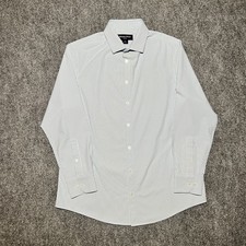 Mizzen Main Leeward Blue Label Men M Classic Fit Button Down White/Blue Striped