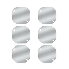 Octagon Electrical Box Cover, 4-Inch,Junction Box Cover，Galvanized Steel, Blank