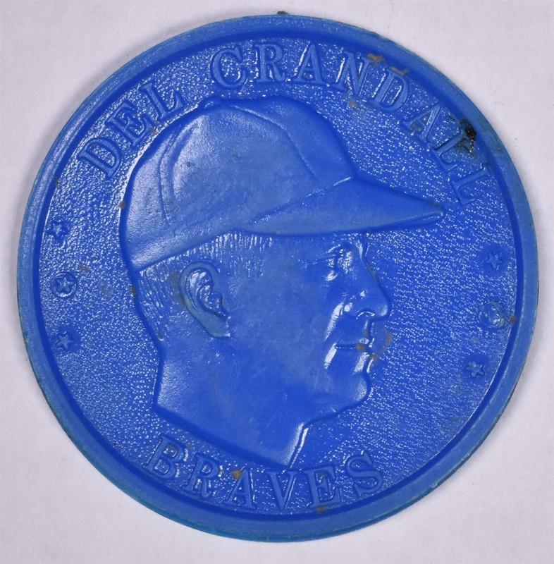 1959 Del Crandall Braves - Armour Baseball Coins 