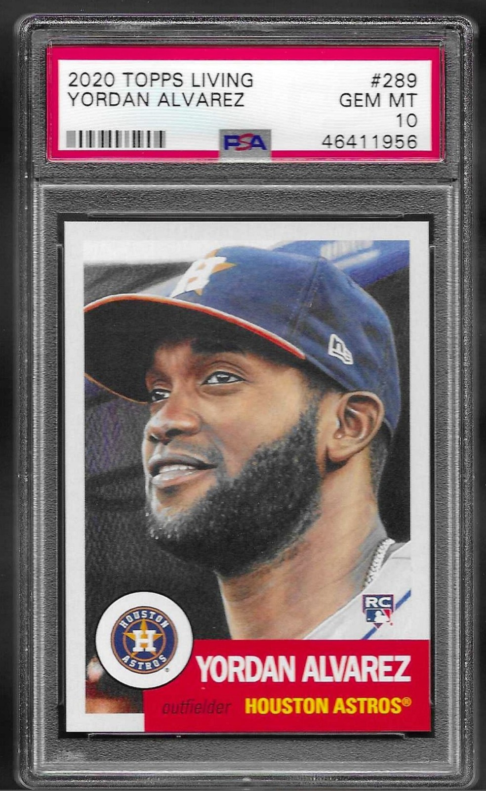 2020 Topps Living Set # 289 YORDAN ALVAREZ RC GEM MINT PSA 10 Houston Astros