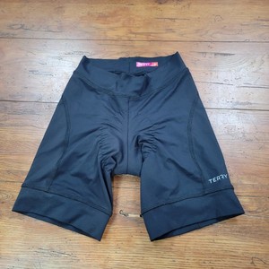 Terry Womens Small Cycling Shorts 7" 12.5" Pad (8.5/10) Nylon Black S
