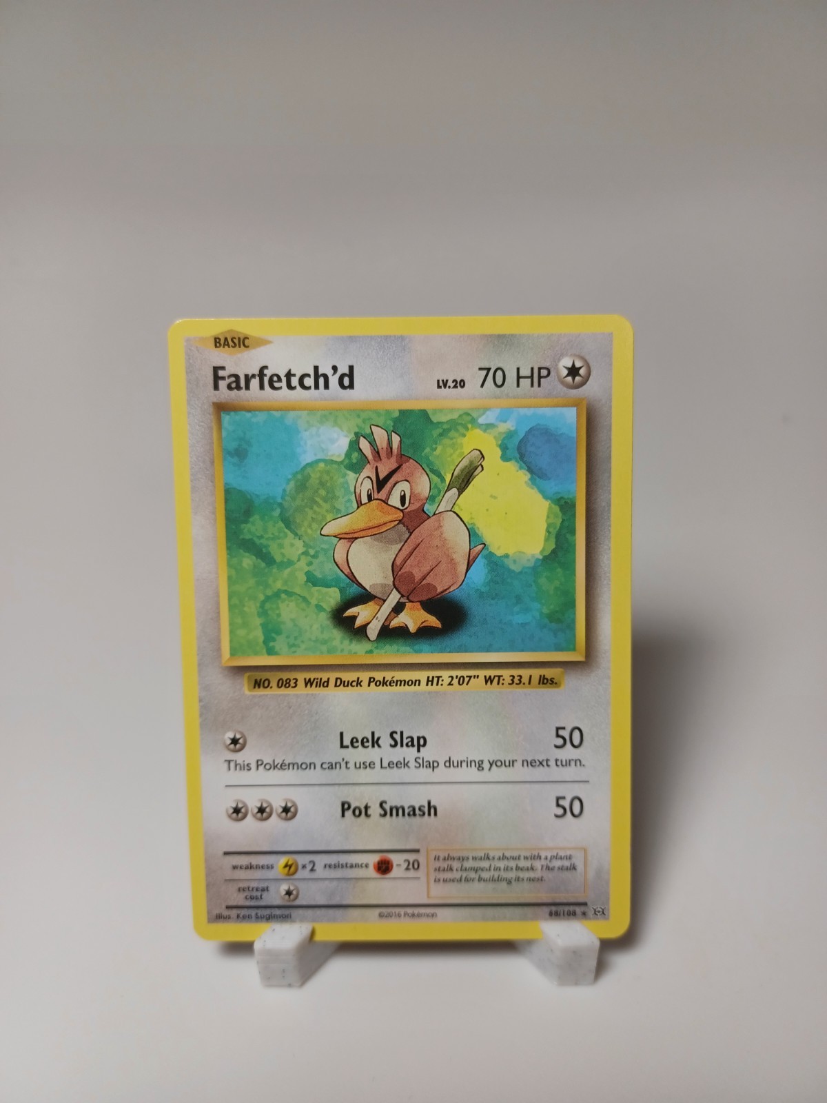 Farfetch'd 68/108 - Pokemon Evolutions XY Non-Holo Rare Card - Near Mint
