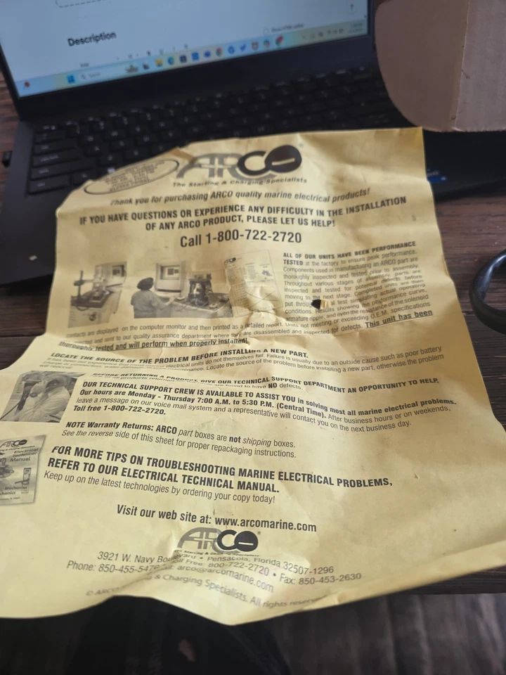 Conjunto de motor Arco Tilt Trim Foto 3 de 3