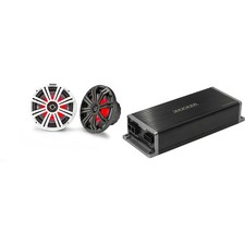 Kicker Marine KPX300.4 Powersports Amp 8" Marine LED Speakers
