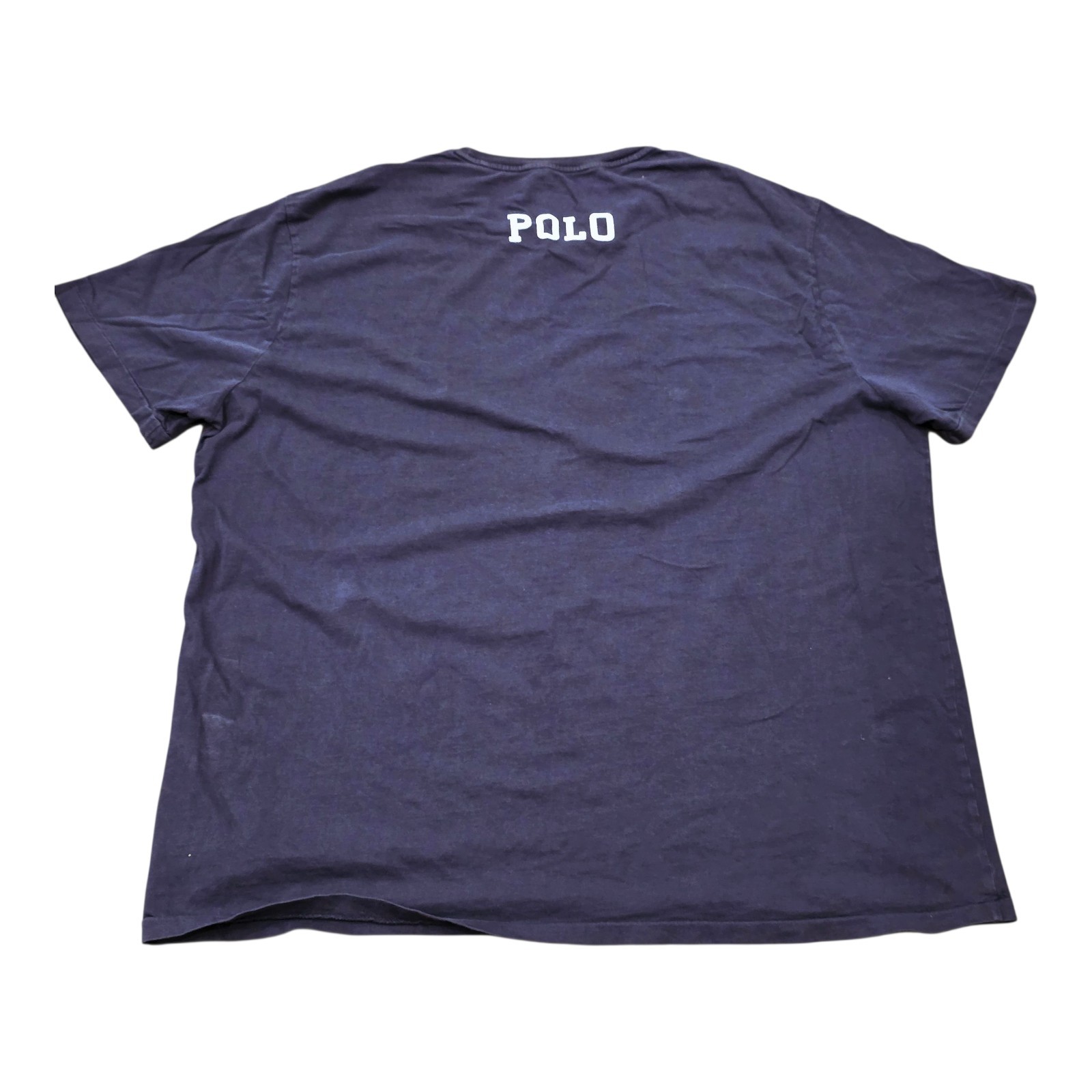 Men's Polo Ralph Lauren Big Pony USA Flag Print Navy T-Shirt Short Sleeve Sz 2XB thumbnail 2