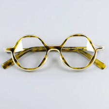 Round Fashion Acetate Eyeglass Frame Nerd Retro Classic Men Women Glasses