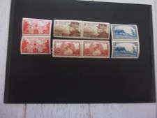timbres  neufs **   de 1940 n° 453+454+456+457 en paire