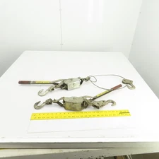 American Power Pull 2-Ton Cable Puller Ratchet Lot Of 2
