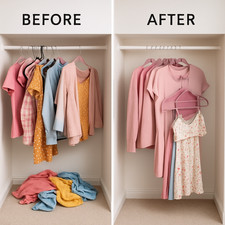 58-piece Mauve Velvet Hanger Set